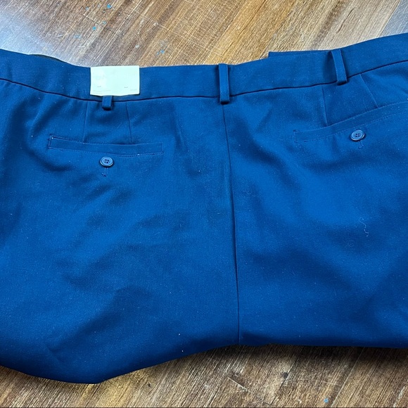 Lane Bryant Women's Houston Trouser Wide Leg Size 28 Tall Long Navy Blue New NWT - Picture 2 of 11